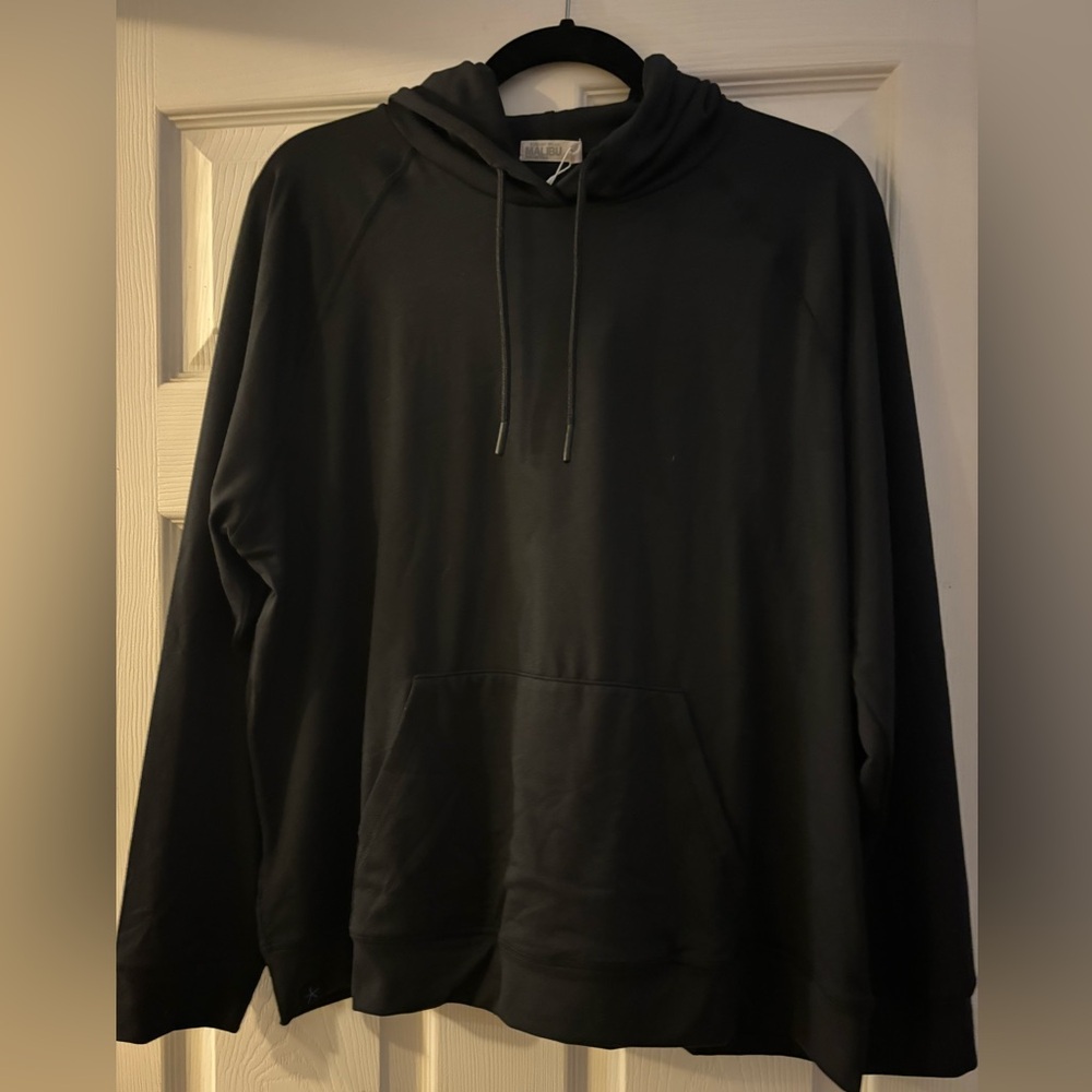 NWT Barefoot Dreams Malibu Collection Butterchic Hoodie, Black, XL, Lux Feel - Picture 2 of 9